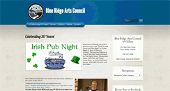 Desktop Screenshot of blueridgearts.org